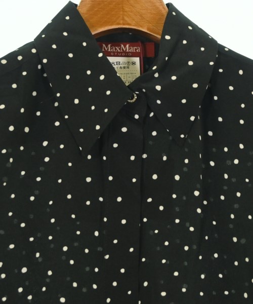 Max Mara STUDIO（マックスマーラ　ストゥーディオ）ブラウス 黒 サイズ:34(XXS位) レディース/2200678837696