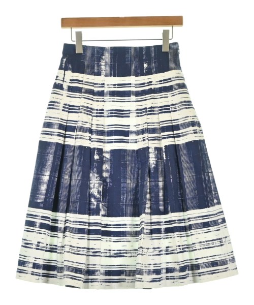 Max Mara STUDIO(マックスマーラ　ストゥーディオ)ひざ丈スカート 紺 サイズ:38(S位)/2200692136133