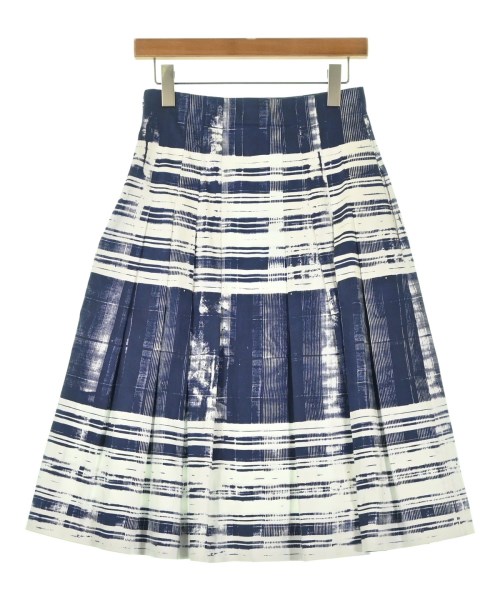Max Mara STUDIO（マックスマーラ　ストゥーディオ）ひざ丈スカート 紺 サイズ:38(S位) レディース/2200692136133