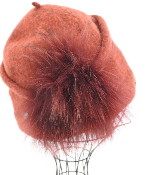 SEEBERGER（シーバーガー）ニットキャップ・ビーニー オレンジ サイズ:- レディース/2200632604104