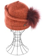 SEEBERGER（シーバーガー）ニットキャップ・ビーニー オレンジ サイズ:- レディース/2200632604104