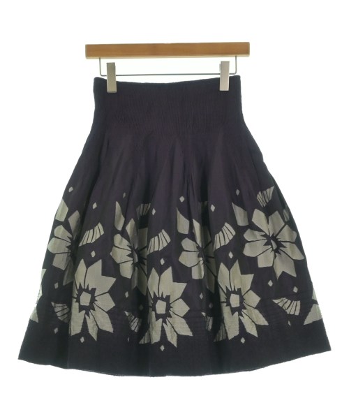 HIROKO BIS（ヒロコビズ）ひざ丈スカート 紫 サイズ:9(M位) レディース/2200636323018