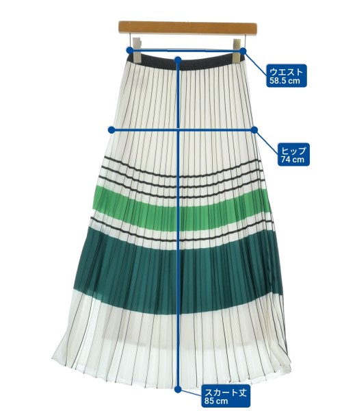 HIROKO BIS（ヒロコビズ）ロング・マキシ丈スカート 白 サイズ:9(M位) レディース/2200638910056