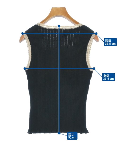 HIROKO BIS（ヒロコビズ）ベスト 黒 サイズ:9(M位) レディース/2200639856155