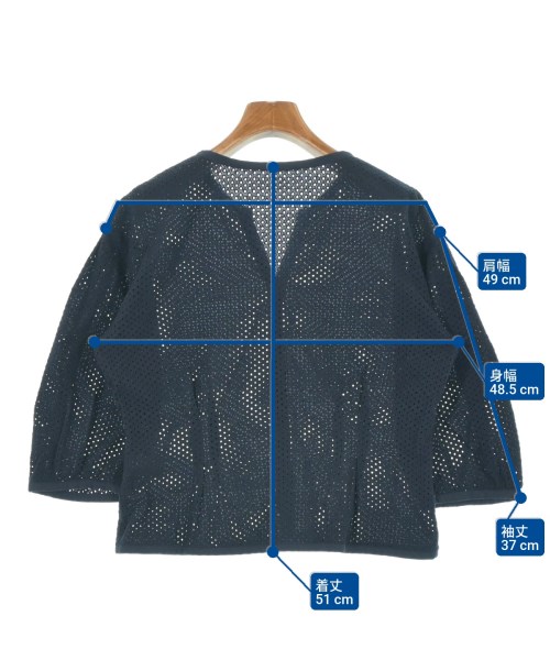 HIROKO BIS（ヒロコビズ）ブラウス 紺 サイズ:9(M位) レディース/2200640368067