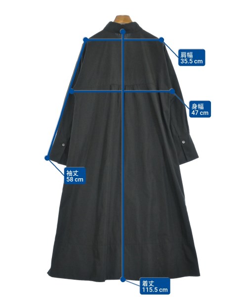 HIROKO BIS（ヒロコビズ）シャツワンピース 黒 サイズ:9(M位) レディース/2200619816049