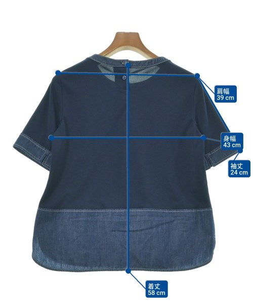 HIROKO BIS（ヒロコビズ）ブラウス 青 サイズ:11(L位) レディース/2200623410103