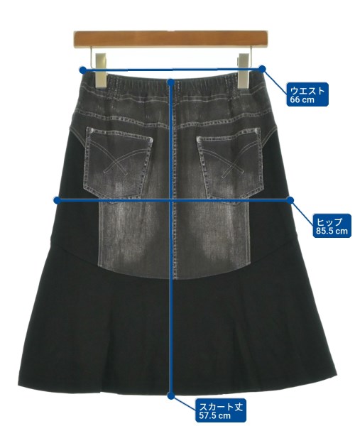 HIROKO BIS（ヒロコビズ）ひざ丈スカート グレー サイズ:11(L位) レディース/2200623727119