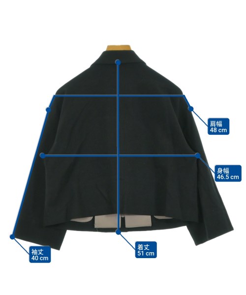 HIROKO BIS（ヒロコビズ）テーラードジャケット 黒 サイズ:11(L位) レディース/2200623727188