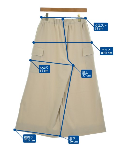 HIROKO BIS（ヒロコビズ）カーゴパンツ ベージュ サイズ:13AB(XL位) レディース/2200627613012