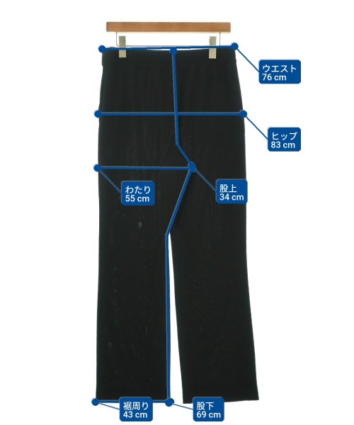 HIROKO KOSHINO（ヒロコ　コシノ）クロップドパンツ 黒 サイズ:40(M位) レディース/2200675456036