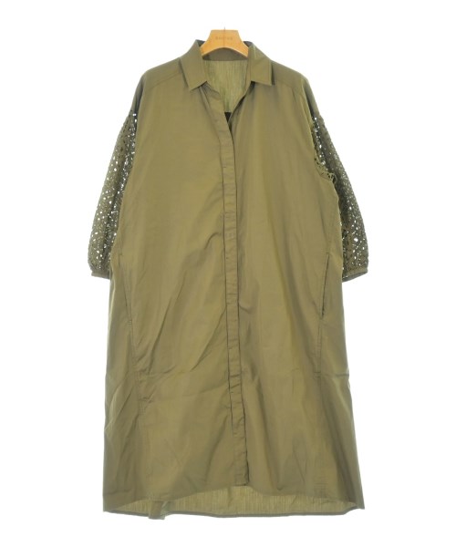 HIROKO BIS(ヒロコビス)シャツワンピース カーキ サイズ:9(M位)/2200674922105
