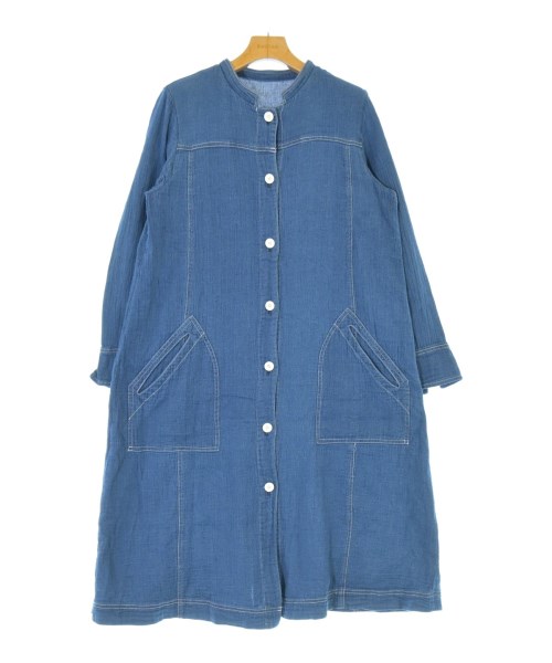 HIROKO BIS(ヒロコビス)シャツワンピース 青 サイズ:11(L位)/2200676141092