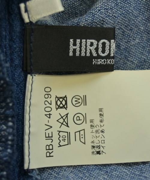 HIROKO BIS（ヒロコビス）シャツワンピース 青 サイズ:11(L位) レディース/2200676141092