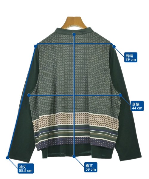 HIROKO BIS（ヒロコビス）カジュアルシャツ 緑 サイズ:13(L位) レディース/2200676968095