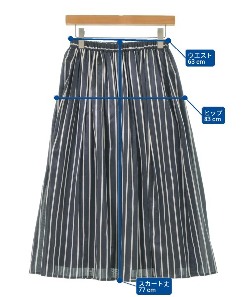 HIROKO BIS（ヒロコビズ）ロング・マキシ丈スカート 紺 サイズ:9(M位) レディース/2200657645274