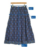 HIROKO BIS（ヒロコビス）ロング・マキシ丈スカート 紺 サイズ:13(L位) レディース/2200708148129