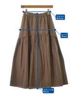HIROKO BIS（ヒロコビス）ロング・マキシ丈スカート 茶 サイズ:9(M位) レディース/2200714128139