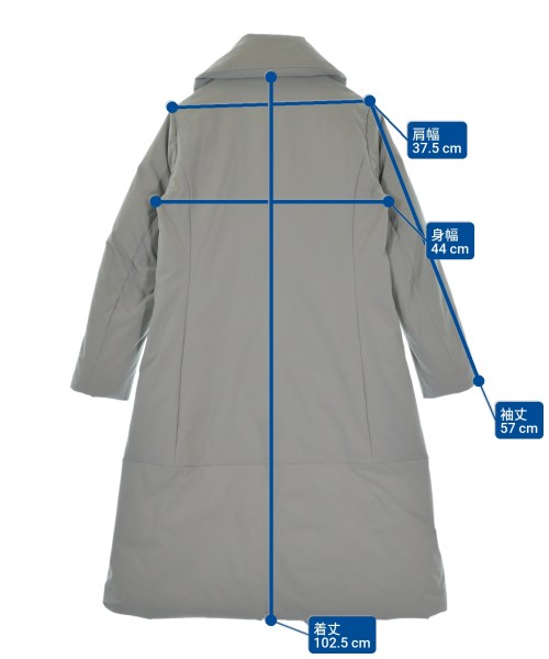 HIROKO BIS（ヒロコビズ）ダウンコート グレー サイズ:7(S位) レディース/2200639886022