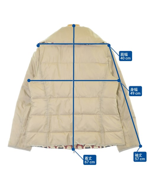 HIROKO BIS（ヒロコビズ）ダウンジャケット/ダウンベスト ベージュ サイズ:9(M位) レディース/2200639736037