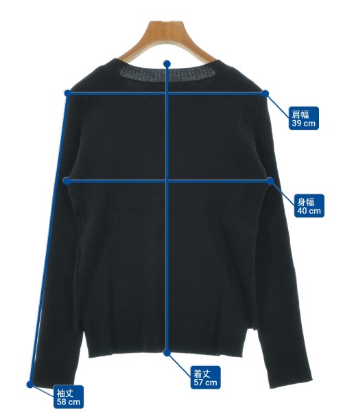 HIROKO BIS（ヒロコビズ）ニット・セーター 黒 サイズ:9(M位) レディース/2200647189023