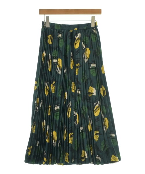 HIROKO BIS(ヒロコビズ)ロング・マキシ丈スカート 緑 サイズ:9(M位)/2200647189047