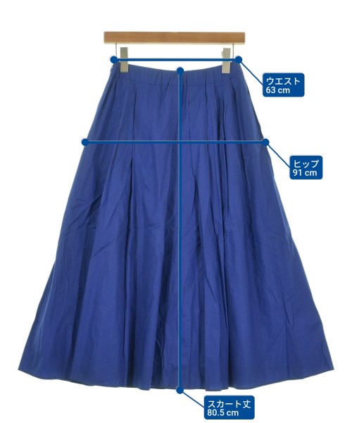 HIROKO BIS（ヒロコビズ）ロング・マキシ丈スカート 青 サイズ:9(M位) レディース/2200649863037