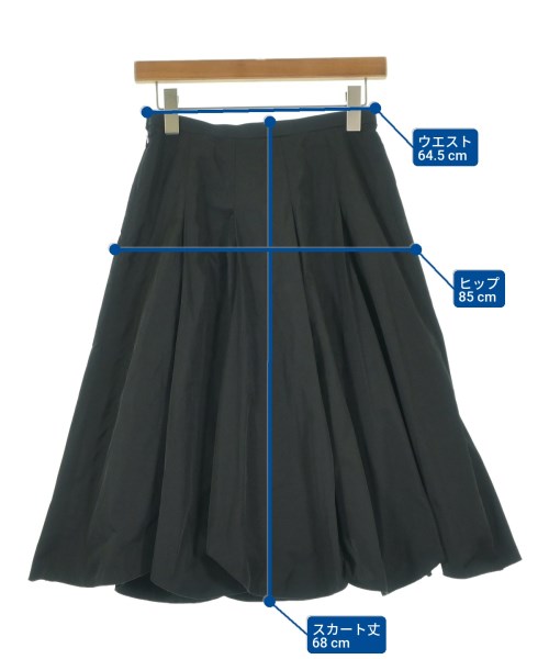 HIROKO BIS（ヒロコビズ）ひざ丈スカート 黒 サイズ:7(S位) レディース/2200663654215