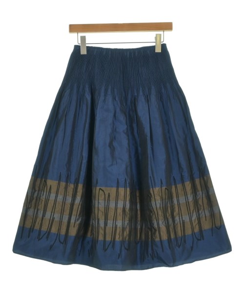 HIROKO BIS(ヒロコビズ)ロング・マキシ丈スカート 紺 サイズ:9(M位)/2200663654239