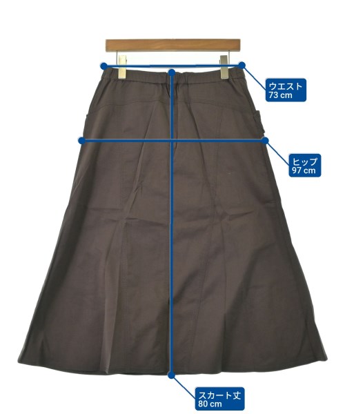 HIROKO BIS（ヒロコビス）ロング・マキシ丈スカート 茶 サイズ:13AB(L位) レディース/2200689848025