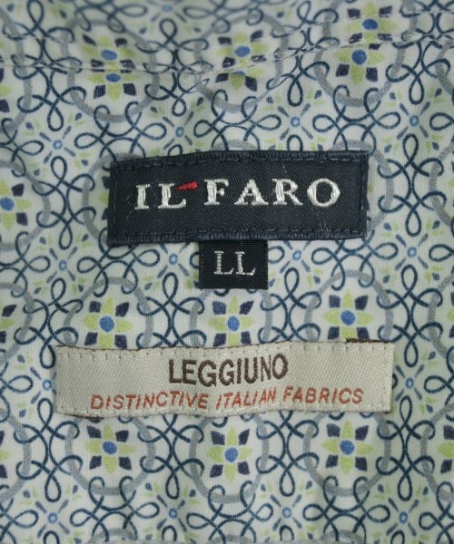 ILFARO by LUCIANO BARBERA（イルファーロ バイ ルチアーノ バルベラ）カジュアルシャツ 青 サイズ:LL メンズ/2200727240071