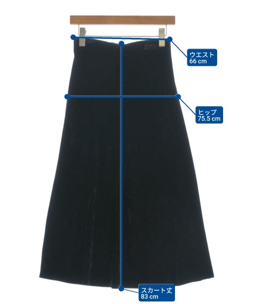 KRIZIA（クリッツア）ロング・マキシ丈スカート 黒 サイズ:40(M位) レディース/2200619321079