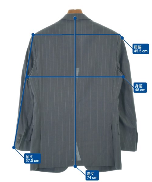 Ermenegildo Zegna（ゼニア）テーラードジャケット グレー サイズ:46(M位) メンズ/2200635653093