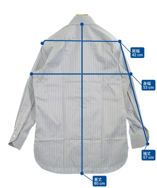 Ermenegildo Zegna（ゼニア）ドレスシャツ グレー サイズ:38(S位) メンズ/2200635653116