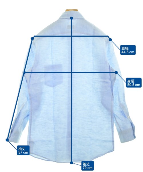 Ermenegildo Zegna（ゼニア）カジュアルシャツ 青 サイズ:S メンズ/2200635653123