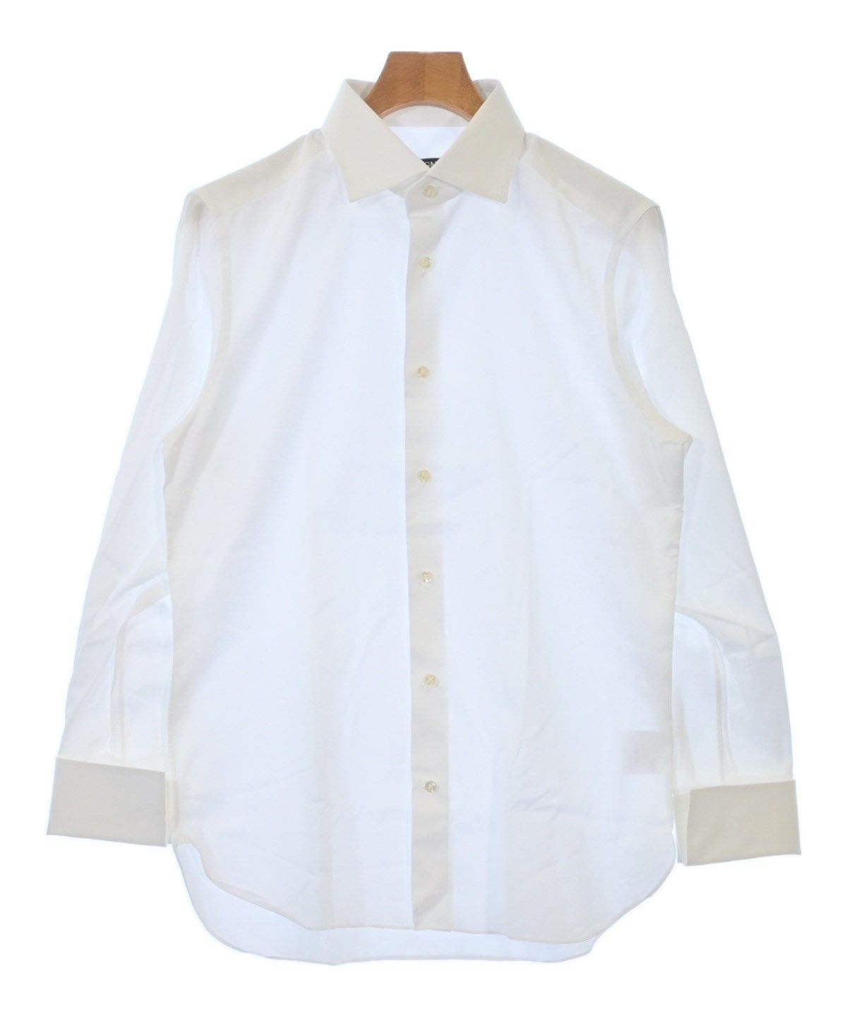 美品 イタリア製 Ermenegildo Zegna M リネンワイシャツ 白 Ermenegildo Zegna（ゼニア）カジュアルシャツ 白 サイズ:-(M位