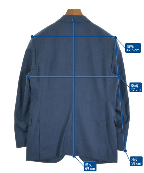 Ermenegildo Zegna（ゼニア）ビジネス 紺 サイズ:46/46(M位) メンズ/2200621775129