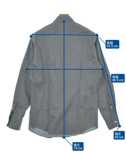 Ermenegildo Zegna（ゼニア）カジュアルシャツ 紺 サイズ:M メンズ/2200621775167