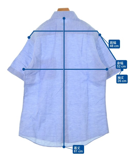 Ermenegildo Zegna（ゼニア）カジュアルシャツ 青 サイズ:L メンズ/2200619479114