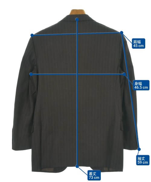 Ermenegildo Zegna（ゼニア）テーラードジャケット 茶 サイズ:46(M位) メンズ/2200632823093