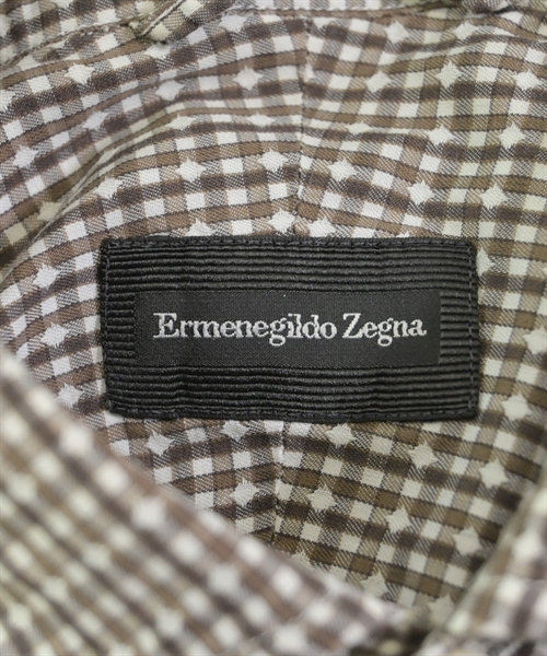 Ermenegildo Zegna（ゼニア）カジュアルシャツ 茶 サイズ:S メンズ/2200610355790