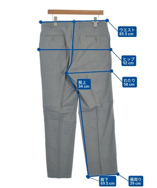 Ermenegildo Zegna（ゼニア）スラックス グレー サイズ:50(XL位) メンズ/2200696157059