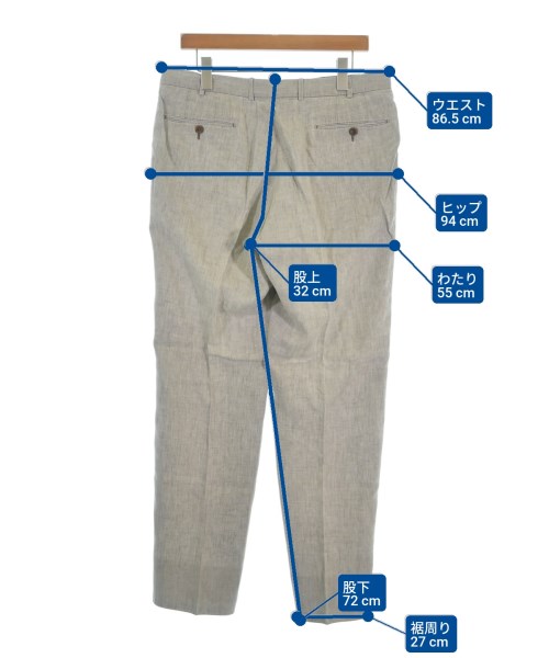 Ermenegildo Zegna（ゼニア）スラックス グレー サイズ:52(XXL位) メンズ/2200696157080