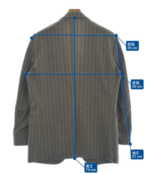 Ermenegildo Zegna（ゼニア）テーラードジャケット グレー サイズ:48(L位) メンズ/2200656529018