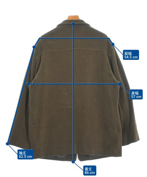 Ermenegildo Zegna（ゼニア）テーラードジャケット 茶 サイズ:50(XL位) メンズ/2200716333012