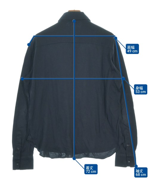 Ermenegildo Zegna（ゼニア）カジュアルシャツ 紺 サイズ:M メンズ/2200713621105
