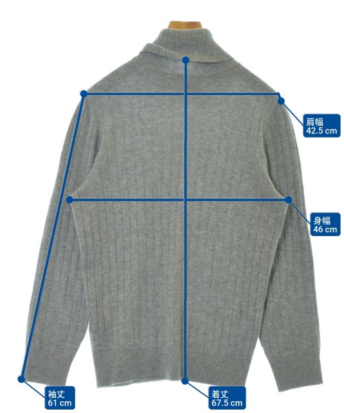 Ermenegildo Zegna（ゼニア）ニット・セーター グレー サイズ:XS メンズ/2200641046049