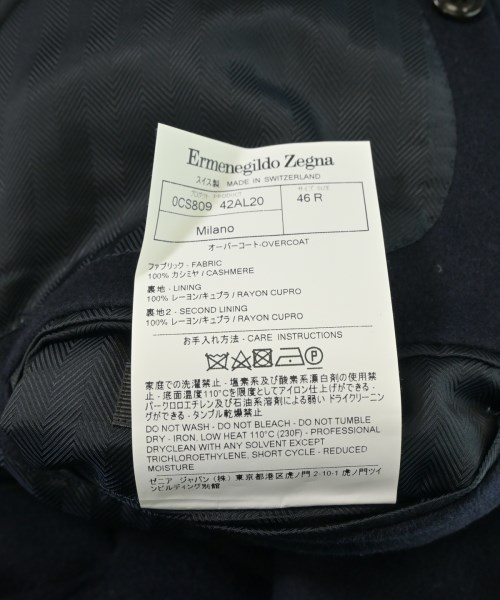 Ermenegildo Zegna（ゼニア）チェスターコート 紺 サイズ:46(M位) メンズ/2200653222011