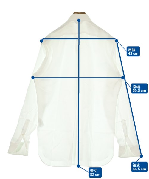 Ermenegildo Zegna（ゼニア）カジュアルシャツ 白 サイズ:40(L位) メンズ/2200653244099