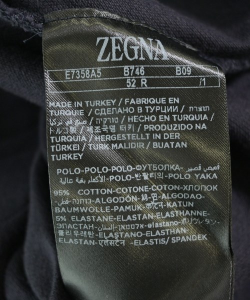 Ermenegildo Zegna（ゼニア）ポロシャツ 紺 サイズ:L メンズ/2200703646040